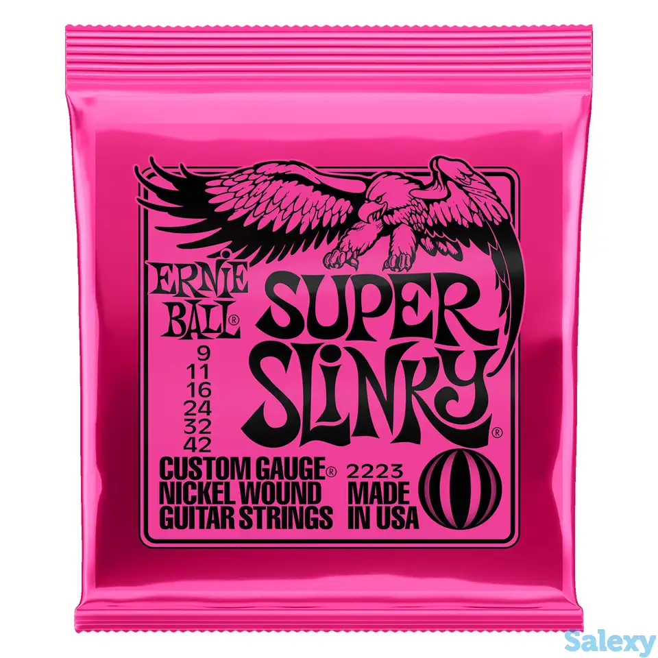 Струны для электрогитары ernie ball super slinky p02223, фотография 1