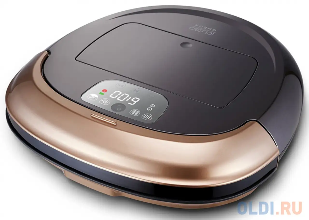 Робот-пылесос iclebo omega сухая влажная уборка золотистый чёрный ycr-m07-10, фотография 1