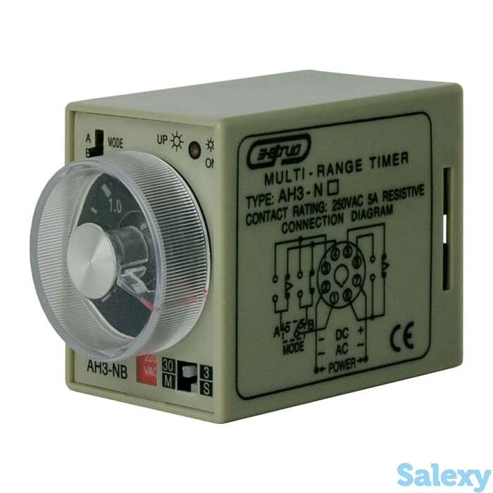 Pеле времени 220V AH3-NB (3s - 30 min) AC Энергия, 100 шт, фотография 1