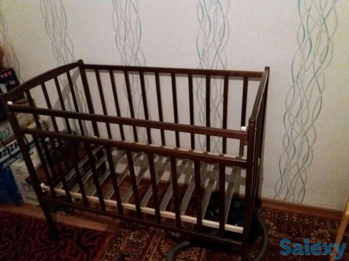 Продам детскую кроватку с матрасиком, фотография 1