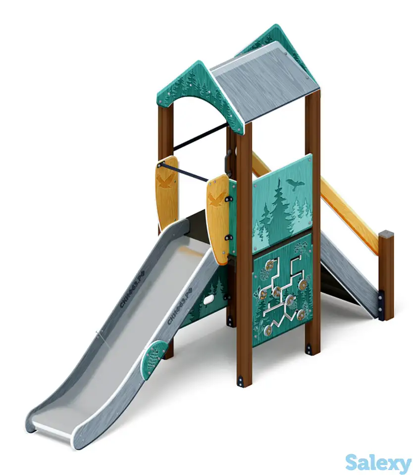 Играйте с нами (тайга) - дик 2.01.1.01-13 - игровой комплекс h=1200, фотография 1