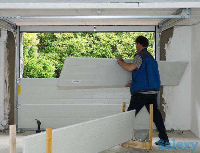 Установка \ монтаж секционных ворот, фотография 1