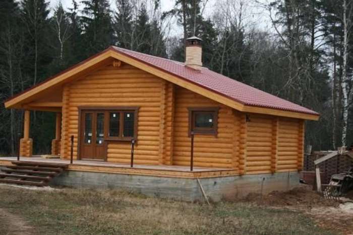 Строим дома, бани из дерева - оцилиндрованного бревна, фотография 1