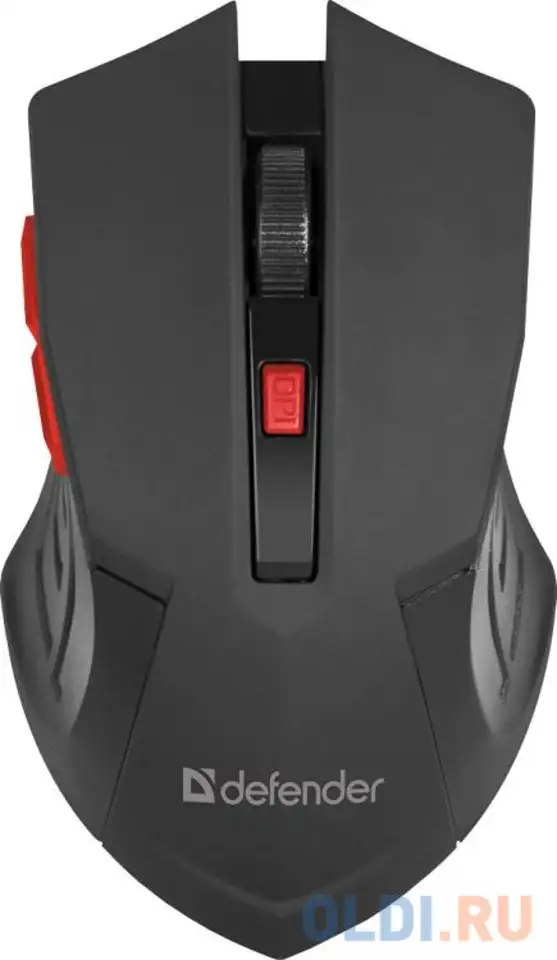 Мышь беспроводная оптическая accura mm-275 красный,6 кнопок, 800-1600 dpi defender, фотография 1