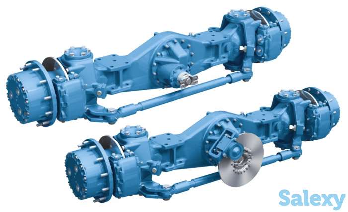 Мост в сборе (передний и задний) на экскаватор-погрузчик Hidromek 102B, 102S, фотография 1