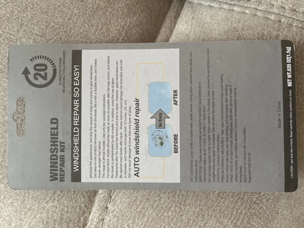 Windshield Repair Kit - ремонт стекол автомобиля., фотография 2