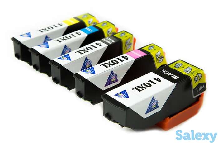 Комплект совместимых картриджей t410xl (c/m/y/pb/bk) для epson expression premium xp-830, фотография 1