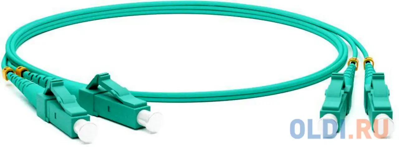 Патч-корд hyperline fc-d2-503-lc/pr-lc/pr-h-2m-lszh-aq(fc-503-lc-lc-10g-2m) волоконно-оптический 2м, фотография 1