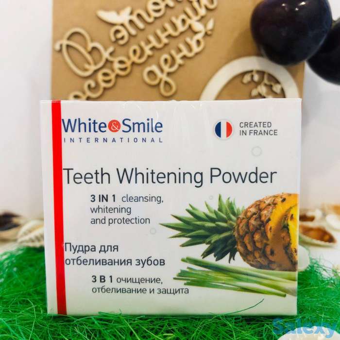 Отбеливающая пудра для зубов 3в1 со вкусом 