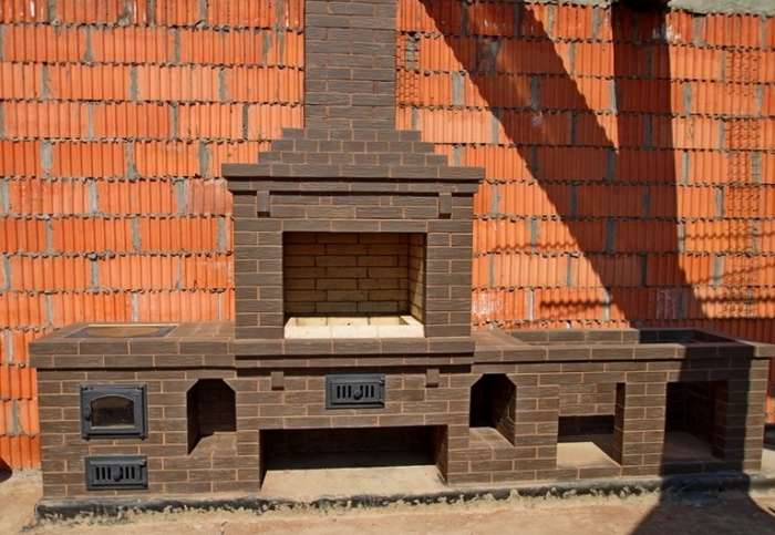 Барбекю комплекс, печь казан, мангал-камин, коптильня, тандыр, фотография 7
