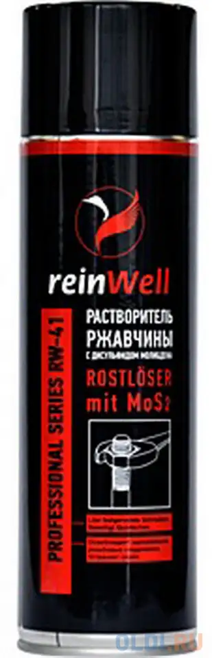 3242 reinwell раствор.ржавчины с дисульф.молибдена mos2 rw-41 (0,5л), фотография 1