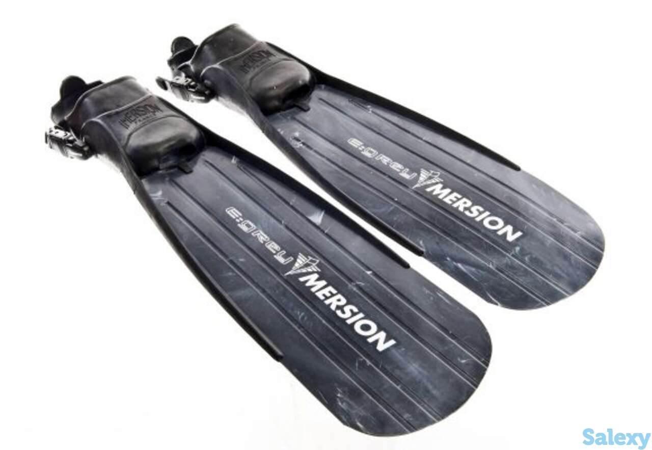 Ласты для подводной охоты imersion e:grey открытая пятка, фотография 1