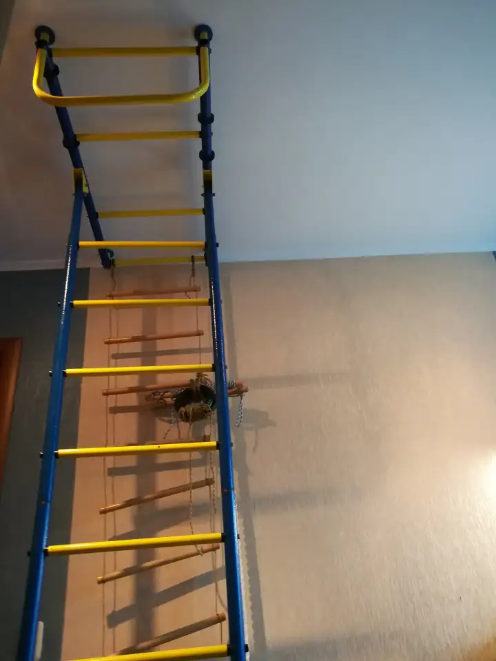 Стенка шведская гимнастическая металлическая, бу 1 год, в отличном состоянии, фотография 1