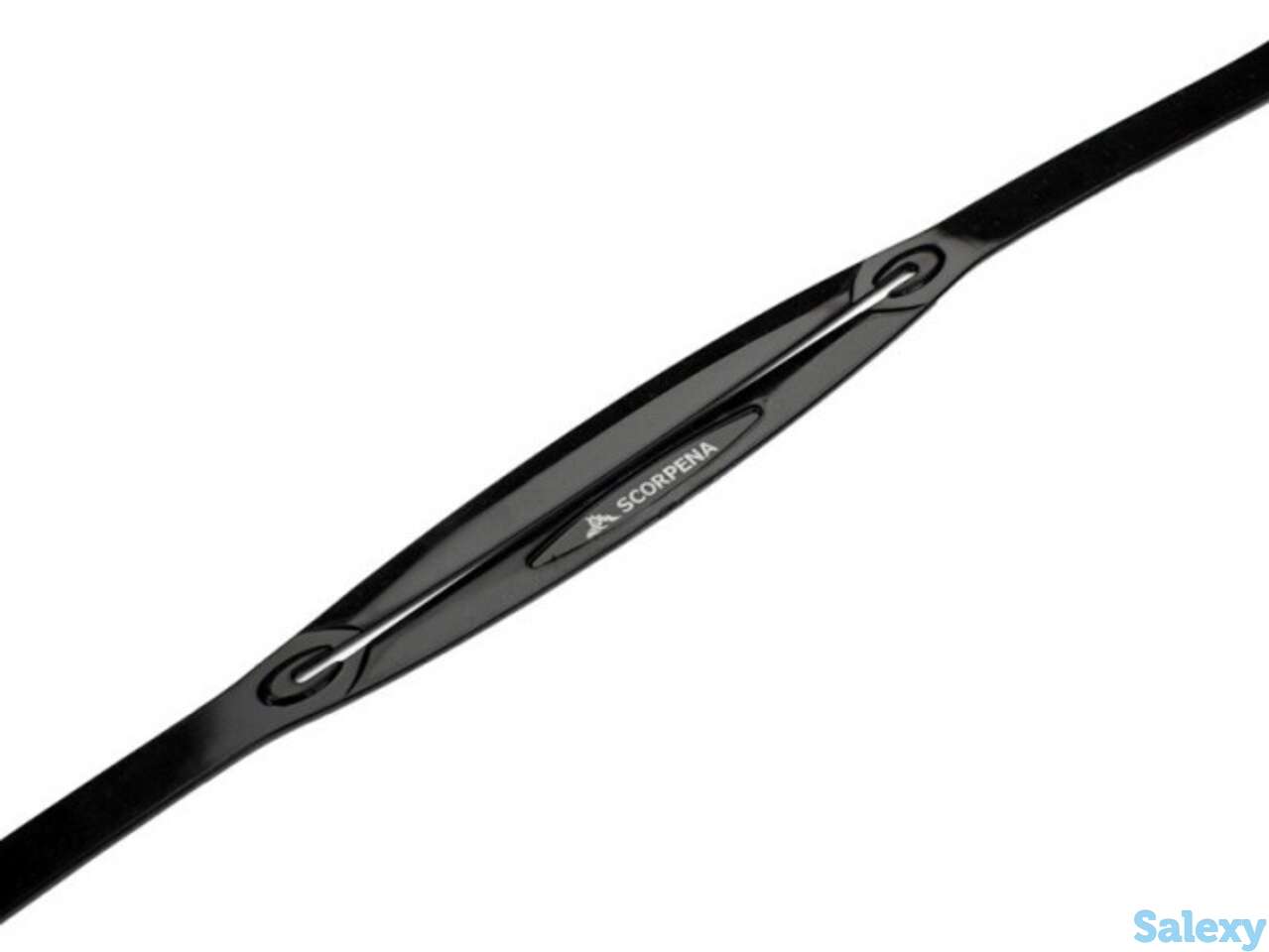 Ремешок для масок scorpena l, m, k, f чёрный силикон, фотография 1