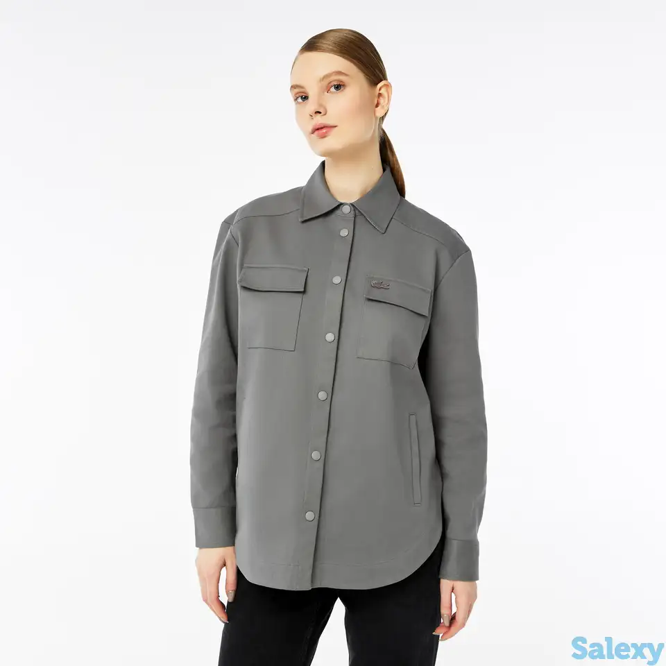 Женская рубашка lacoste из смеси хлопка, фотография 1