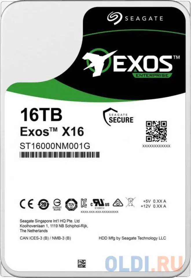 Жесткий диск seagate st16000nm001g 16 tb, фотография 1
