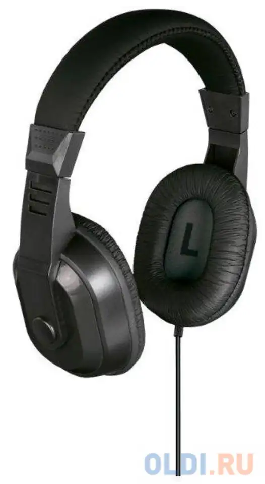 Наушники мониторы thomson hed4407 tv hi-fi 8м черный проводные (оголовье), фотография 1
