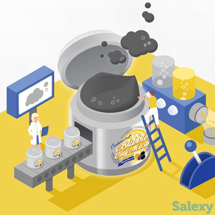 Пузырьковая маска для лица esthetic house esthetic formula carbonated bubble clay mask, фотография 2