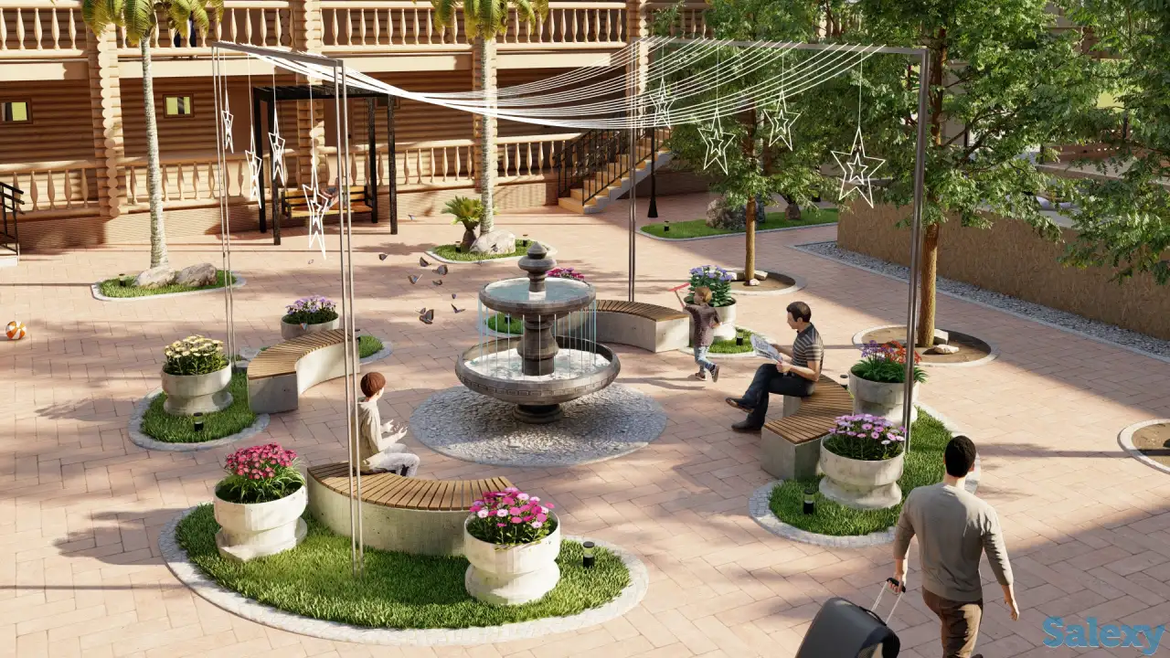 Эскизный проект, 3D Визуализация, Фасад, благоустройство, фотография 3