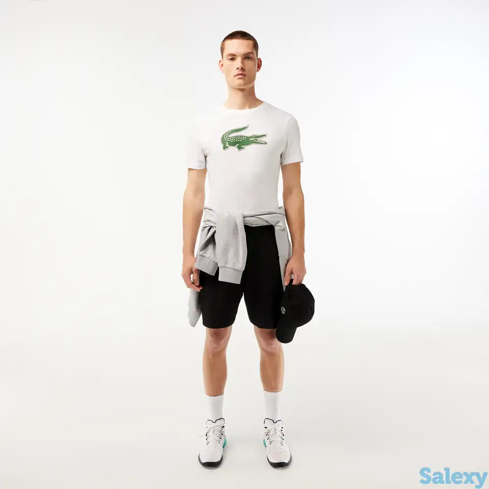 Мужская футболка lacoste с принтом regular fit, фотография 1