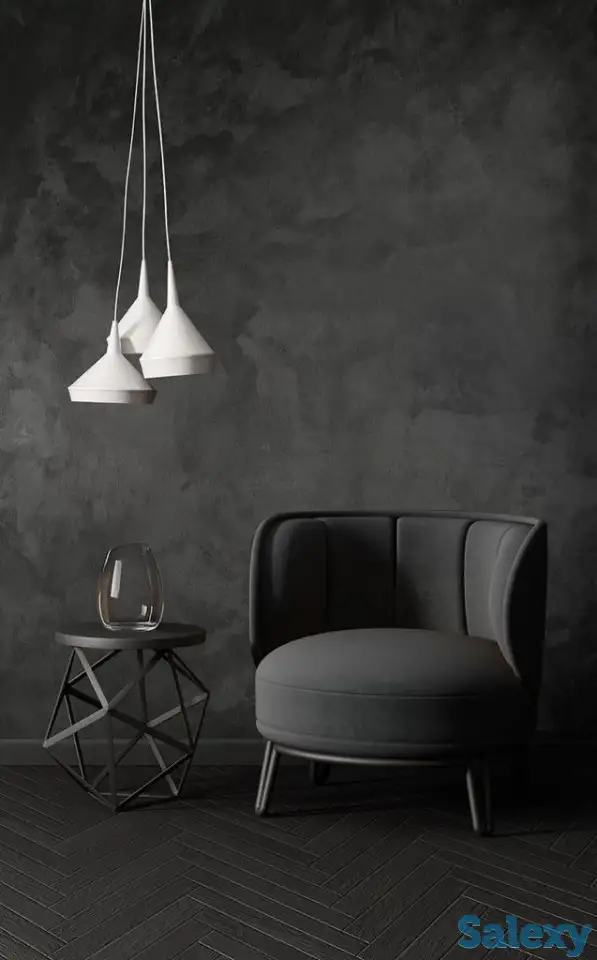 Декоративная штукатурка под шелк, замша, бетон, мрамор, велюр, камень, фотография 7