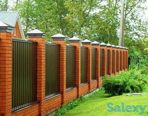 строительство забора из профлиста, фотография 2