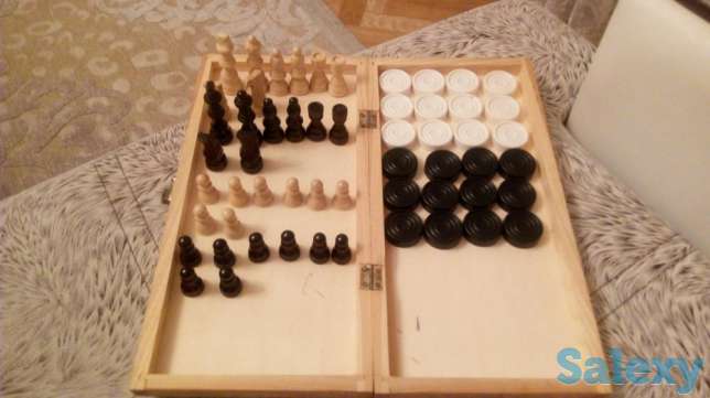 Продам шахматы и шашки, фотография 1