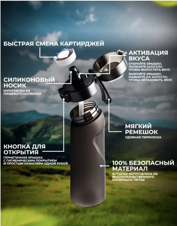 Бутылка Air Up,650 мл 1 рандомный вкус, фотография 3