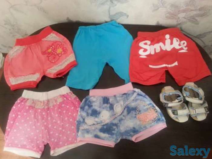 Пакет летних шорт на девочку 1,5-3 года, фотография 1
