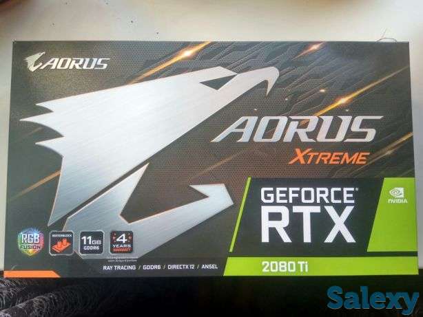 Новая топовая видеокарта aorus rtx 2080ti XTREME waterforce 11G 356bit, фотография 2