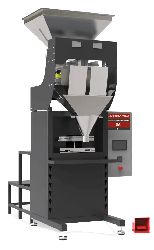 SA-L ДВУХКАНАЛЬНАЯ ПОЛУАВТОМАТИЧЕСКАЯ УПАКОВОЧНАЯ МАШИНА С ЛИНЕЙНЫМ ДОЗАТОРОМ, фотография 1