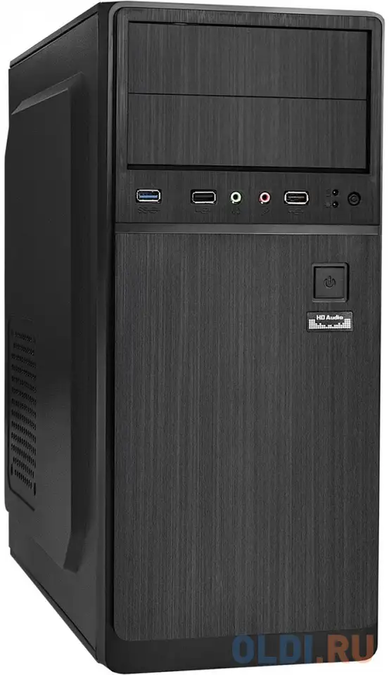 Корпус atx exegate ex283737rus 400 вт чёрный, фотография 1
