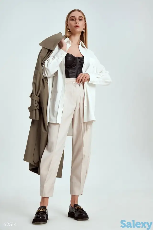 Зауженые брюки balloon со стрелками, фотография 2