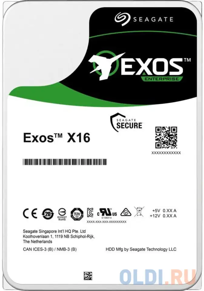 Жесткий диск seagate exos x16 512e 12 tb st12000nm001g, фотография 1