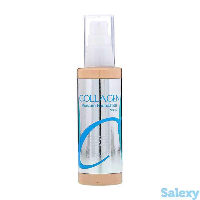 Тональная основа enough collagen moisture foundation, цвет #21 clear beige | чистый бежевый, фотография 1