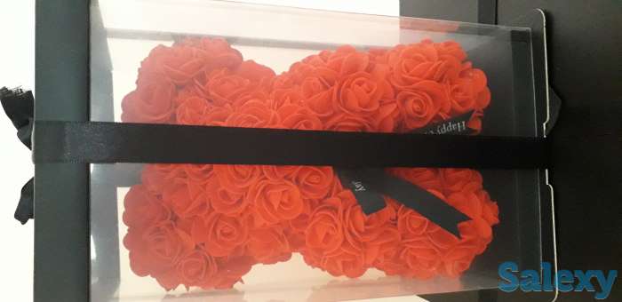 Мишка из роз+подарочная упаковка в подарок, фотография 3