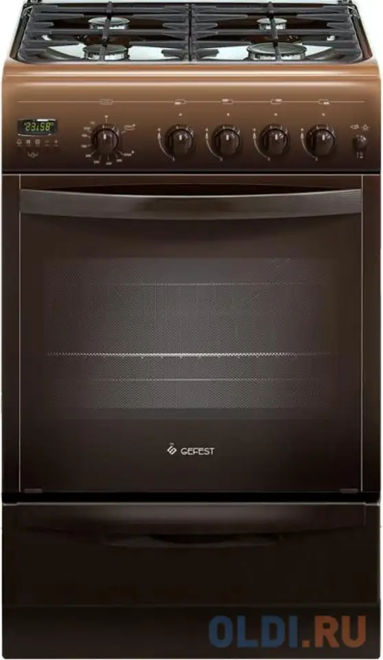 Газовая плита gefest пг 5100-04 0001 коричневый, фотография 1