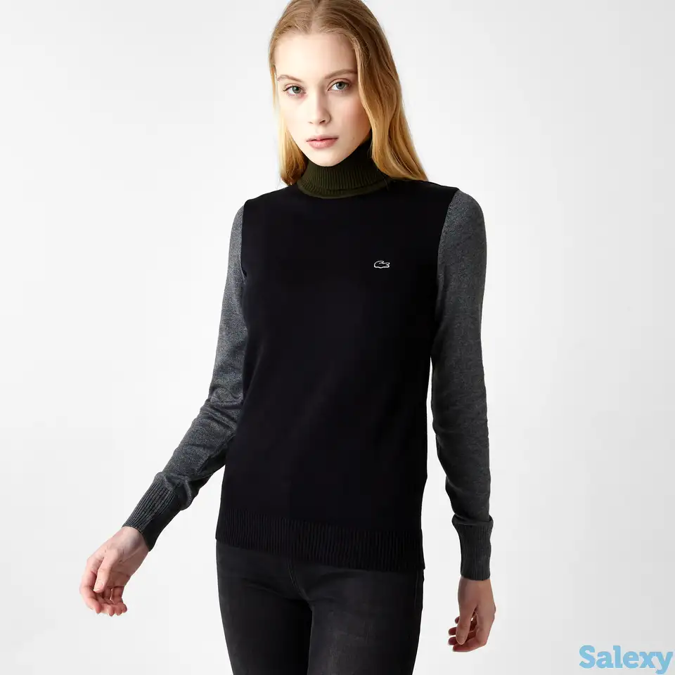 Женский свитер lacoste с высоким воротом, фотография 1