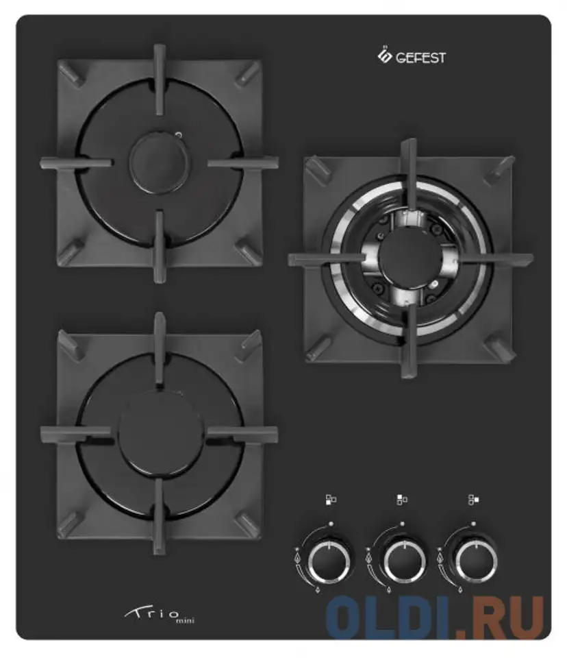 Варочная панель газовая gefest пвг 2100-01 k33 черный, фотография 1