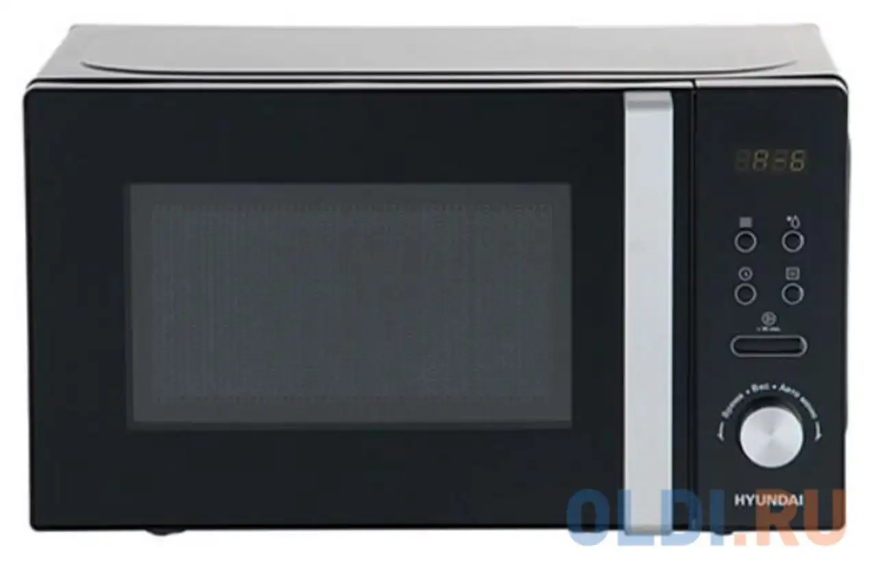 Микроволновая печь hyundai hym-d3001 20л. 700вт черный/хром, фотография 1