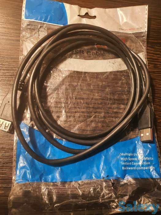 Кабель шнур USB удлинитель, 2.0, 30V, 2 метра, фотография 5