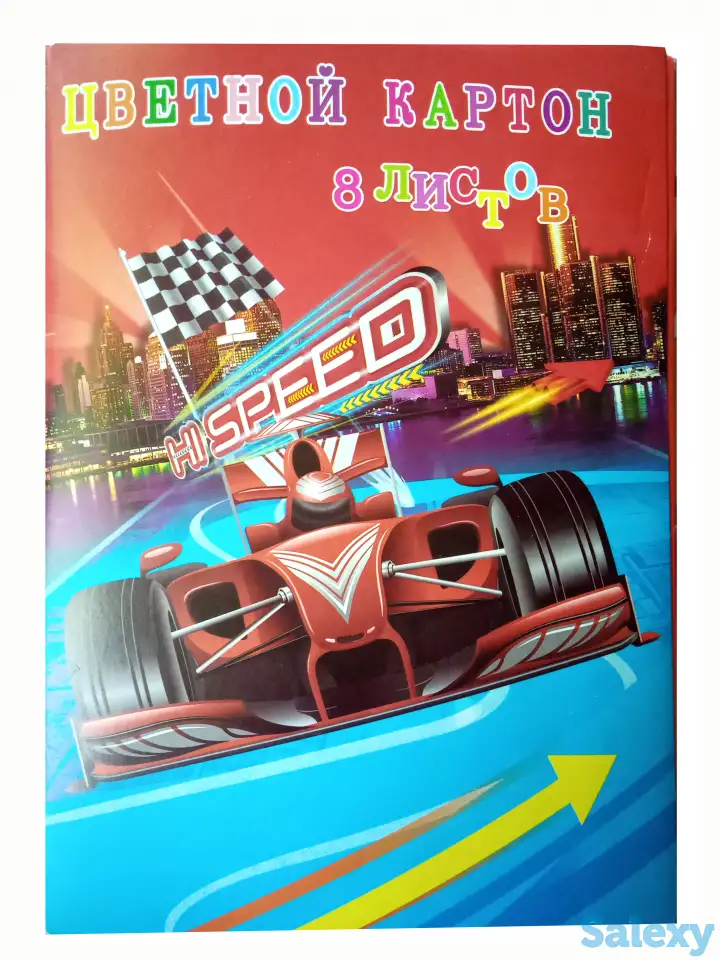 Набор цветного картона глянцев. 8л. А4, фотография 2