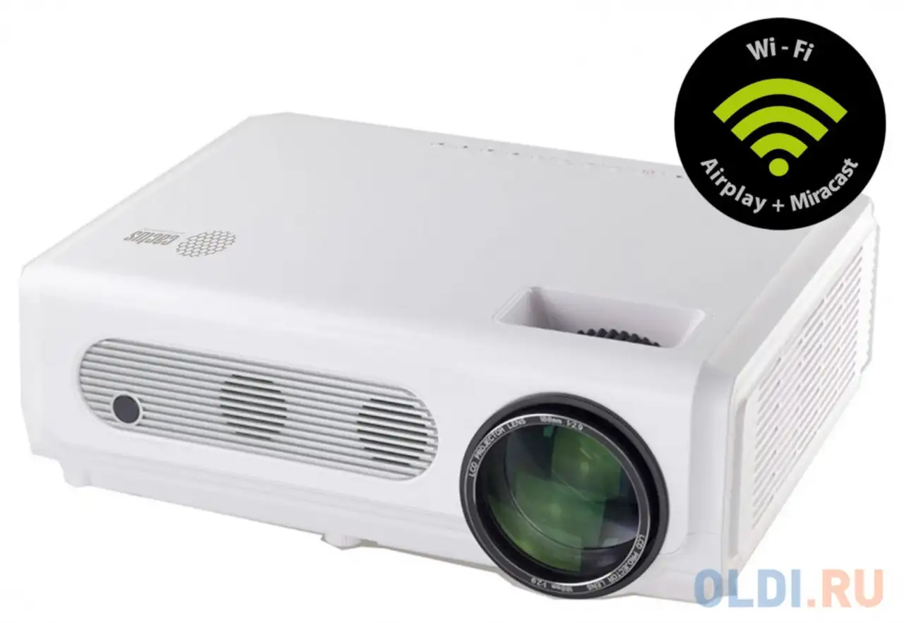 Проектор cactus cs-prm.05wt.wuxga-w lcd 2800lm (1920x1080) 2000:1 ресурс лампы:30000часов 2xusb type, фотография 1