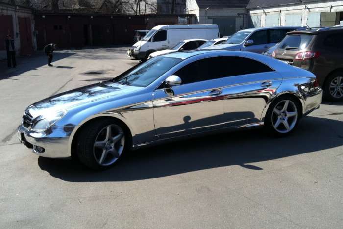 Пленка хром серебро премиум, Корея, фотография 1