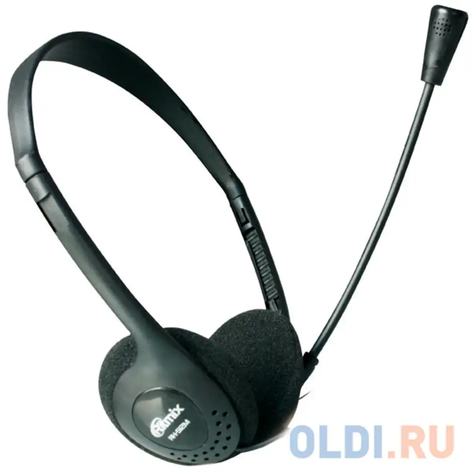 Гарнитура ritmix rh-512 чёрный,всенаправленый микрофон , 1,8м., фотография 1