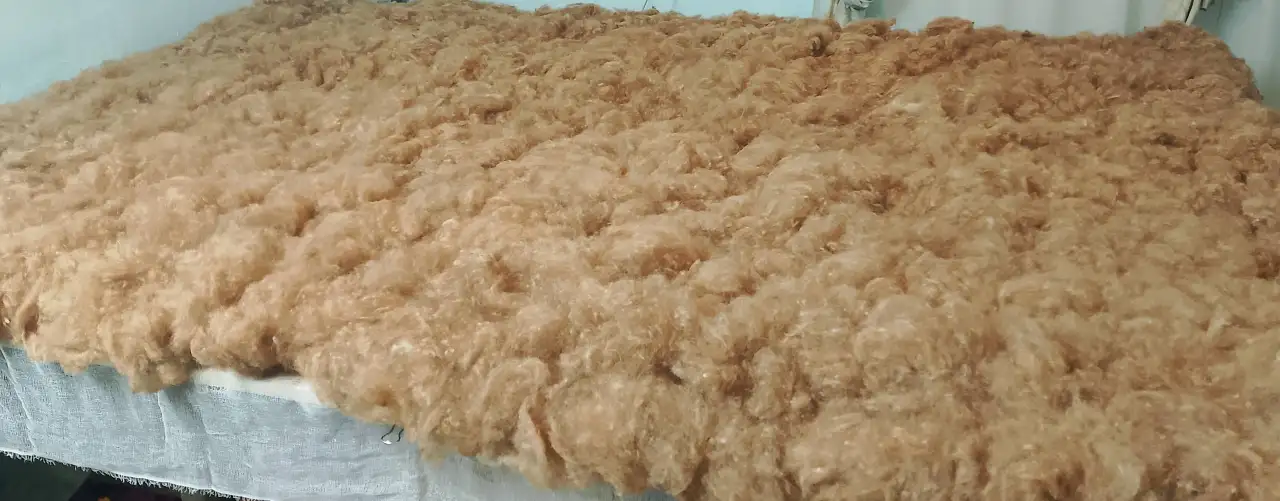 Рестоврацыя шерстяных одеялверблюжка овчина, фотография 3