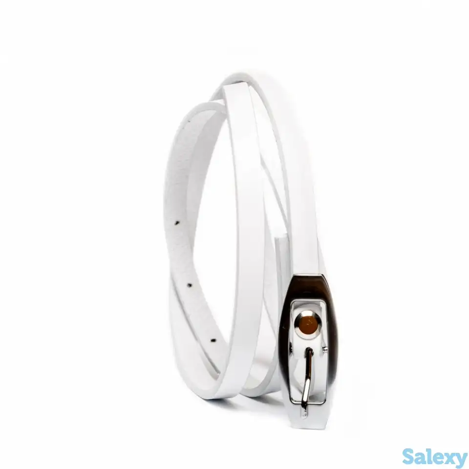 Ремень женский almeda white, фотография 1