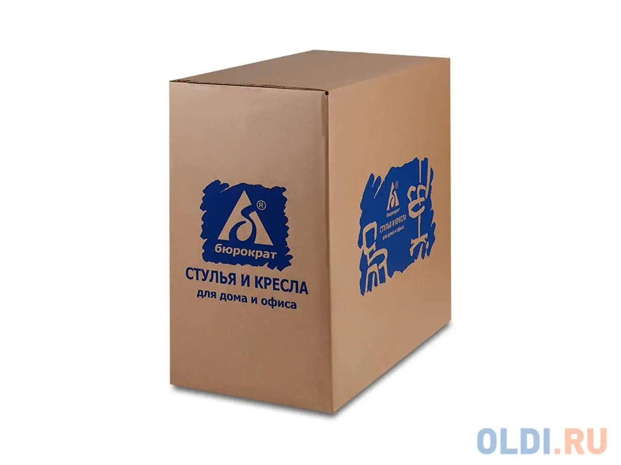 Кресло buro kd-2/g/tw-10 синий серый пластик ручки, фотография 1