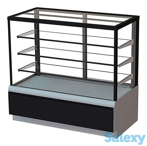 Витрина кондитерская Carboma KC70 VV 1,3-1 (ВХСв - 1,3д Cube Люкс Техно), фотография 1