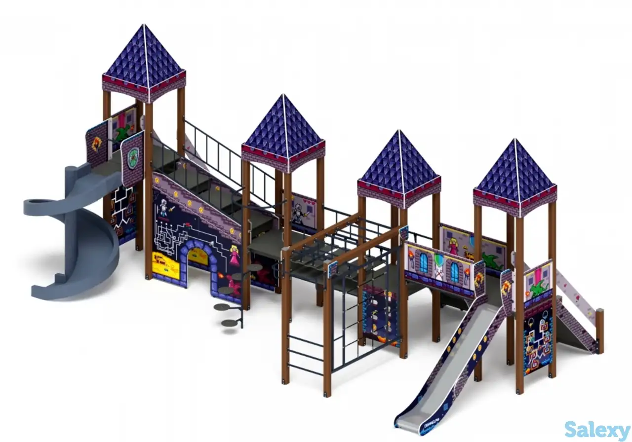 Детский игровой комплекс «замок» (пиксель) 2.18.10-03, фотография 1